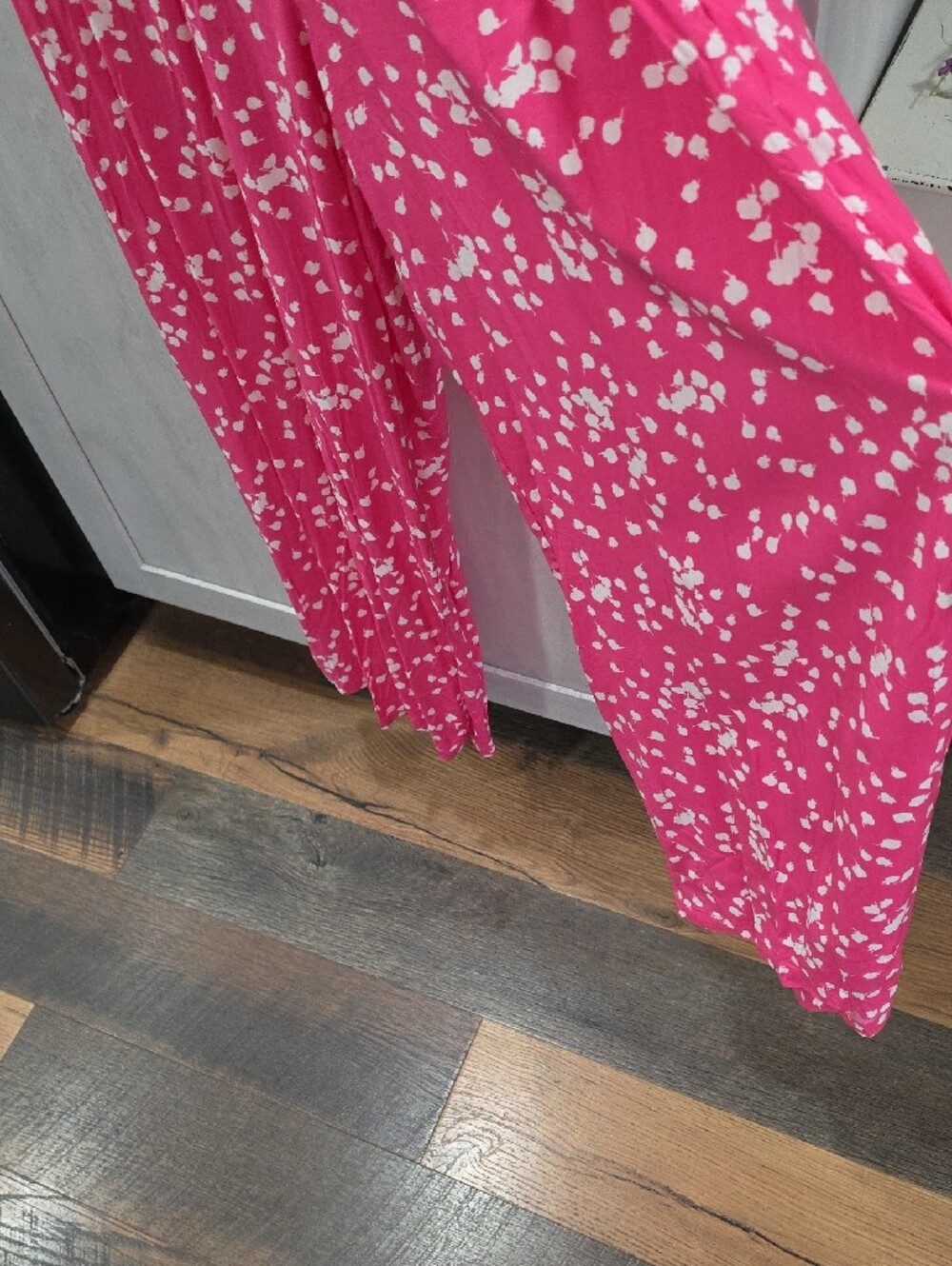 DOKOTOO Fuchsia Pink Floral Smocked Jumpsuit - Picture 4 of 4